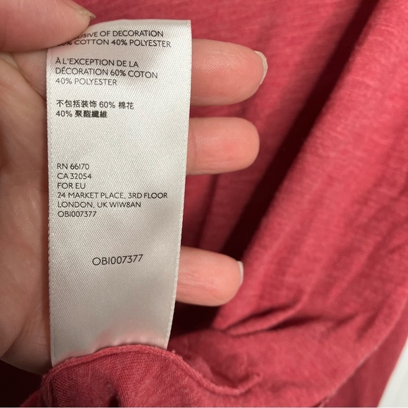 We The Free Top Small Sienna Flor De Mayo Tee Long Sleeve Oversized - Picture 8 of 10